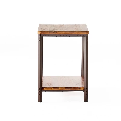 Ronan Rustic End Table - Rustic - Christopher Knight Home 2 Ronan Rustic End Table - Rustic - Christopher Knight Home - Image 2