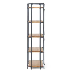 Yorktown 66.75" 5-Shelf Industrial Bookcase Brown - Christopher Knight Home 7 Yorktown 66.75" 5-Shelf Industrial Bookcase Brown - Christopher Knight Home -Furniture Promotion Series GUEST 02bd812b 7003 4354 8b30 7144d71941a0
