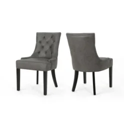 Set Of 2 Hayden Traditional Microfiber Dining Chair - Christopher Knight Home -Furniture Promotion Series GUEST 03d4999d 241c 466d bd5f 184b430729f8