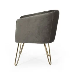 Grelton Modern Glam Velvet Club Chair With Hairpin Legs - Christopher Knight Home -Furniture Promotion Series GUEST 04eb74d3 7ca4 4210 986d b2b057a1dd09