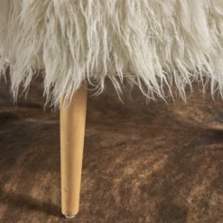 Cheryiie Faux Fur Accent Chair White - Christopher Knight Home -Furniture Promotion Series GUEST 05355cea aeff 4973 8ceb 40ad4c117167