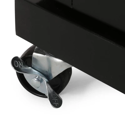 Batavia Contemporary Kitchen Cart With Wheels - Christopher Knight Home 9 Batavia Contemporary Kitchen Cart With Wheels - Christopher Knight Home - Image 9