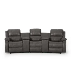 Meridan Contemporary Upholstered Theater Seating Reclining Sofa - Christopher Knight Home -Furniture Promotion Series GUEST 0a4f292b fad9 4756 b9a3 492186c9ef7f