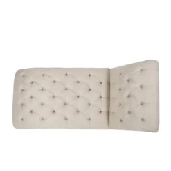 Varnell Contemporary Fabric Button Tufted Chaise Lounge Beige/Dark Brown - Christopher Knight Home 11 Varnell Contemporary Fabric Button Tufted Chaise Lounge Beige/Dark Brown - Christopher Knight Home -Furniture Promotion Series GUEST 0b7ec1ee f2bb 44fa 9a49 ab5c9eaa0468