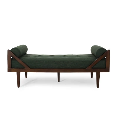 Rayle Contemporary Tufted Chaise Lounge With Rolled Accent Pillows - Christopher Knight Home 11 Rayle Contemporary Tufted Chaise Lounge With Rolled Accent Pillows - Christopher Knight Home - Image 11