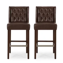 Set Of 2 Bayliss Contemporary Wingback Barstools - Christopher Knight Home -Furniture Promotion Series GUEST 0d74e17b d972 4357 9993 72dc79356c38