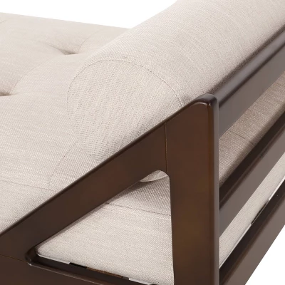 Rayle Contemporary Tufted Chaise Lounge With Rolled Accent Pillows - Christopher Knight Home 5 Rayle Contemporary Tufted Chaise Lounge With Rolled Accent Pillows - Christopher Knight Home - Image 5