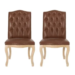 2pk Shylo Contemporary Faux Leather Dining Chairs - Christopher Knight Home -Furniture Promotion Series GUEST 0ed01742 26bd 45d8 be13 bc2831b86cdc