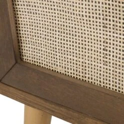 Hulett Contemporary End Table With Storage Walnut/Natural/Antique Gold - Christopher Knight Home -Furniture Promotion Series GUEST 0f641aca 2aba 4f7d 87dd 8dc935160c7f