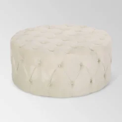 Orla Modern Glam Round Ottoman - Christopher Knight Home 8 Orla Modern Glam Round Ottoman - Christopher Knight Home -Furniture Promotion Series GUEST 0f9dd358 63e3 4073 ba6d 9726005e749a