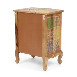 Ailey Handcrafted Boho Mango Wood 3 Drawer Nightstand Natural - Christopher Knight Home -Furniture Promotion Series GUEST 110cf7e6 7613 401d 89e3 e97fb2933bed