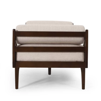 Rayle Contemporary Tufted Chaise Lounge With Rolled Accent Pillows - Christopher Knight Home 3 Rayle Contemporary Tufted Chaise Lounge With Rolled Accent Pillows - Christopher Knight Home - Image 3