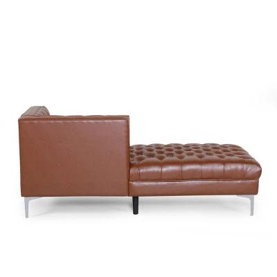 Tignall Contemporary Tufted One Armed Chaise Lounge - Christopher Knight Home 7 Tignall Contemporary Tufted One Armed Chaise Lounge - Christopher Knight Home - Image 7