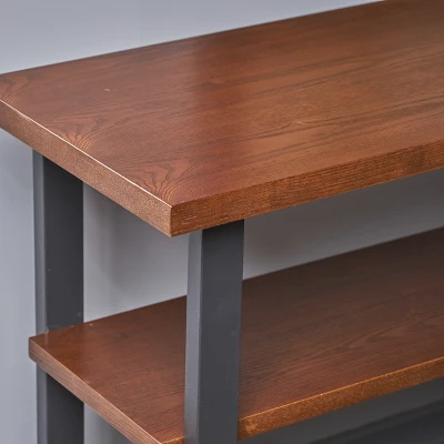 29.5" Fredrico Industrial Book Case Dark Brown - Christopher Knight Home 2 29.5" Fredrico Industrial Book Case Dark Brown - Christopher Knight Home - Image 2