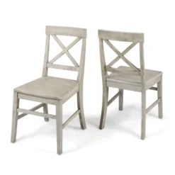 Set Of 2 Roshan Farmhouse Acacia Dining Chair - Christopher Knight Home -Furniture Promotion Series GUEST 173e2357 00c7 4232 a8f2 f569d7a464b7