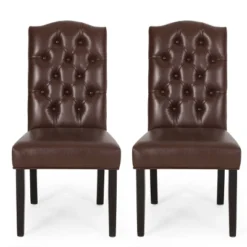 2pk Harriet Contemporary Tufted Dining Chairs - Christopher Knight Home -Furniture Promotion Series GUEST 1768b636 ecd3 40d0 909e a323488e2b36