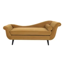Calvert Contemporary Scroll Arms Velvet Chaise Lounge - Christopher Knight Home -Furniture Promotion Series GUEST 1778ffd5 6a66 4e4b 8e96 cb4e18c1bea5