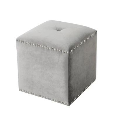 Brantly Glam Velvet Ottoman - Christopher Knight Home 6 Brantly Glam Velvet Ottoman - Christopher Knight Home - Image 6