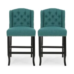 Set Of 2 Foxcroft Wingback Counter Height Barstools - Christopher Knight Home -Furniture Promotion Series GUEST 1ed647e5 3d06 4948 9c6e d5e45902821f