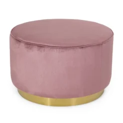 Croton Modern Glam Velvet Swivel Ottoman - Christopher Knight Home -Furniture Promotion Series GUEST 203357f8 5d42 4d5d 9825 d4a842a808fd