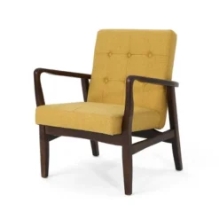 Marcola Mid Century Modern Upholstered Wood Framed Club Chair - Christopher Knight Home -Furniture Promotion Series GUEST 20516602 245b 46be 84ff c0f86cd2ebcd