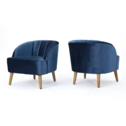Set Of 2 Amaia Modern New Velvet Club Chair - Christopher Knight Home -Furniture Promotion Series GUEST 2093bd0b 589b 48c7 86aa 069e8bd07456