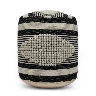Lucknow Boho Handcrafted Fabric Cylinder Pouf - Christopher Knight Home 9 Lucknow Boho Handcrafted Fabric Cylinder Pouf - Christopher Knight Home - Image 9