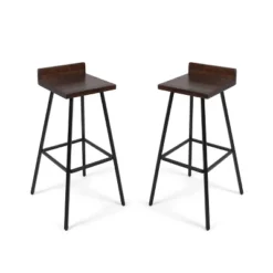 Set Of 2 Bidwell Modern Wood Barstool - Christopher Knight Home -Furniture Promotion Series GUEST 21157b5a d3cb 45db a721 859c47cdfa6b