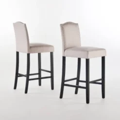 Set Of 2 Darren Contemporary Upholstered Barstools With Nailhead Trim - Christopher Knight Home 11 Set Of 2 Darren Contemporary Upholstered Barstools With Nailhead Trim - Christopher Knight Home -Furniture Promotion Series GUEST 219a1825 ad82 405e a09f 3fe3dccd1c78