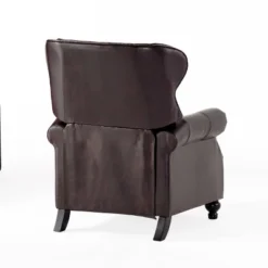 Walder Bonded Leather Press-Back Recliner Club Chair Brown - Christopher Knight Home -Furniture Promotion Series GUEST 21d04305 f8b6 437e adf0 8fb84336bf55