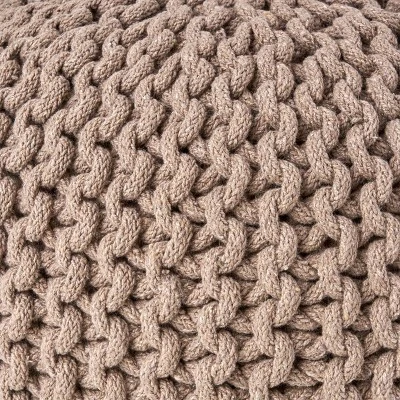 Moro Handcrafted Modern Cotton Pouf - Christopher Knight Home 6 Moro Handcrafted Modern Cotton Pouf - Christopher Knight Home - Image 6