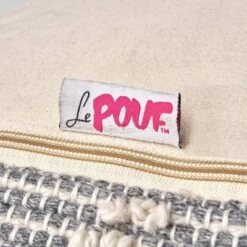 Brinket Large Contemporary Faux Yarn Pouf Ottoman Ivory/Gray - Christopher Knight Home -Furniture Promotion Series GUEST 249babad d25e 43d5 bb9d c9be048556e1