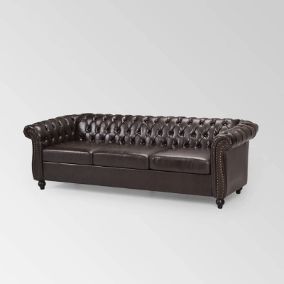 Parksley Tufted Chesterfield Sofa - Christopher Knight Home 7 Parksley Tufted Chesterfield Sofa - Christopher Knight Home - Image 7