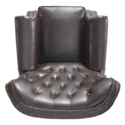 Walder Bonded Leather Press-Back Recliner Club Chair Brown - Christopher Knight Home -Furniture Promotion Series GUEST 2618e01b 125c 449a 969c 9fe0fba27ab5