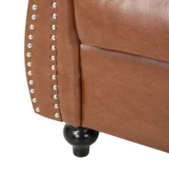 Silverdale Traditional Chesterfield Loveseat Cognac Brown/Dark Brown - Christopher Knight Home -Furniture Promotion Series GUEST 26427e7f 15e2 4b3a 9977 c7097fbc8477
