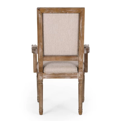Set Of 4 Maria French Country Wood Upholstered Dining Chairs - Christopher Knight Home 6 Set Of 4 Maria French Country Wood Upholstered Dining Chairs - Christopher Knight Home - Image 6