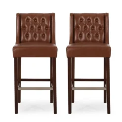 Set Of 2 Bayliss Contemporary Wingback Barstools - Christopher Knight Home -Furniture Promotion Series GUEST 26afe809 828e 4a0a a3f1 29bf2791a7eb
