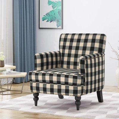 Harrison Tufted Club Chair - Christopher Knight Home 1 Harrison Tufted Club Chair - Christopher Knight Home