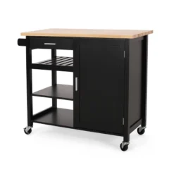Westcliffe Contemporary Kitchen Cart With Wheels - Christopher Knight Home -Furniture Promotion Series GUEST 2a956c54 d2ee 4098 8f48 a13f54b210a1