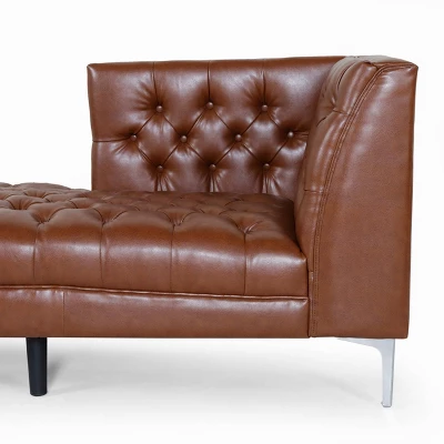 Tignall Contemporary Tufted One Armed Chaise Lounge - Christopher Knight Home 8 Tignall Contemporary Tufted One Armed Chaise Lounge - Christopher Knight Home - Image 8