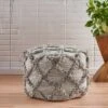 Jucar Handcrafted Boho Fabric Cube Pouf - Christopher Knight Home