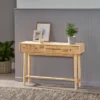 Warthen Boho Handcrafted 4 Drawer Console Table Natural - Christopher Knight Home