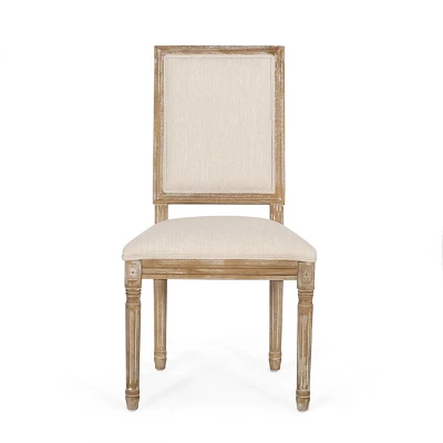 2pk Regina French Country Wood Upholstered Dining Chairs - Christopher Knight Home 2 2pk Regina French Country Wood Upholstered Dining Chairs - Christopher Knight Home - Image 2