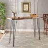 Chana Industrial Live Edge Rectangular Bar Table Natural - Christopher Knight Home