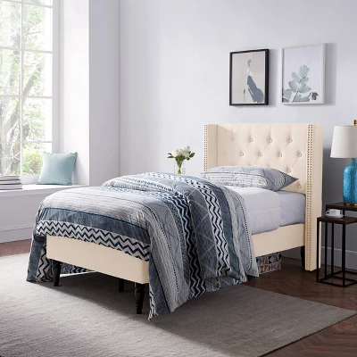 Tourmaline Contemporary Upholstered Bed - Christopher Knight Home 1 Tourmaline Contemporary Upholstered Bed - Christopher Knight Home