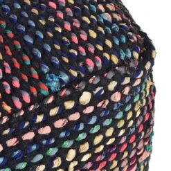 Cube Madrid Boho Handcrafted Fabric Pouf Black - Christopher Knight Home -Furniture Promotion Series GUEST 2e174b26 add1 4007 8672 c7fead05adc9