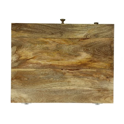 Lytle Boho Handcrafted Mango Wood Nightstand With Storage Natural - Christopher Knight Home 6 Lytle Boho Handcrafted Mango Wood Nightstand With Storage Natural - Christopher Knight Home - Image 6