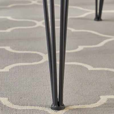 33.5" Chana Industrial Live Edge Square Dining Table Natural - Christopher Knight Home 3 33.5" Chana Industrial Live Edge Square Dining Table Natural - Christopher Knight Home - Image 3