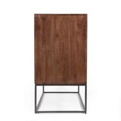 Punjab Handcrafted Boho Mango Wood 2 Door Sideboard French Gray/Antique Bronze - Christopher Knight Home -Furniture Promotion Series GUEST 31775fda d7a3 489c a684 95652d05f836