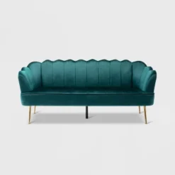 Reitz Modern Glam Velvet Channel Stitch 3 Seater Shell Sofa - Christopher Knight Home -Furniture Promotion Series GUEST 3192bda6 3837 444c aa48 9c4d9b3fdda8